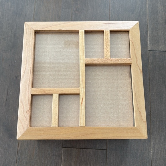 UMBRA Multi Photo Storage Box, Sliding Frame Lid, Trinkets Memory Wood Decor - Picture 2 of 14